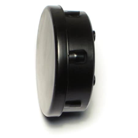 Midwest Fastener 1-1/2" x 18 Gauge Round Black Plastic Furniture Tips 4PK 76645